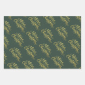 Evergreen Weihnachtsgeschenk Geschenkpapier Set (Vorderseite 3)