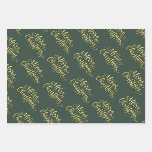 Evergreen Weihnachtsgeschenk Geschenkpapier Set (Vorderseite 3)