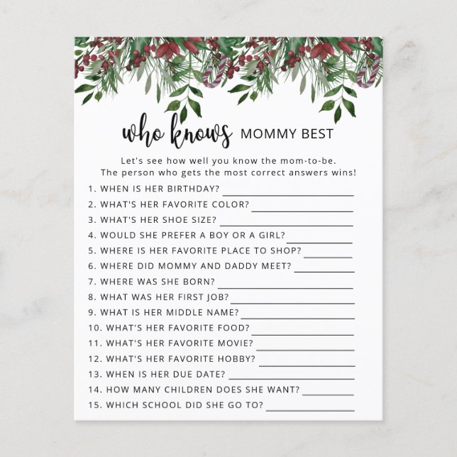 Evergreen Wer Mommy am besten kennt (Vorderseite)