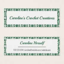 Evergreen White Crochet Lace Patterns Business Car