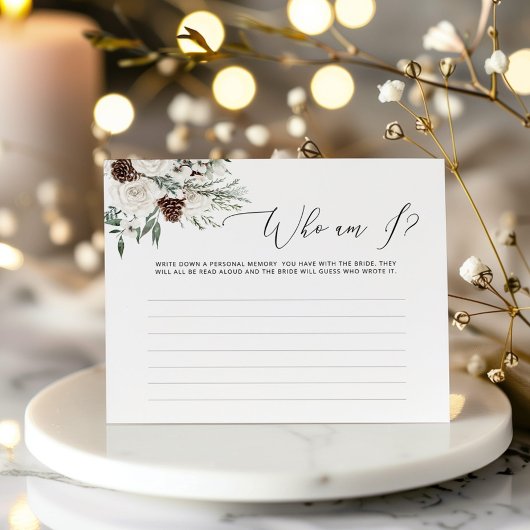 Evergreen whote Rose Wer bin ich Brautparty