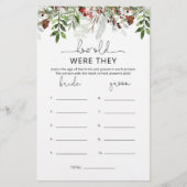 Evergreen Wie alt waren sie Brautparty (Vorderseite)