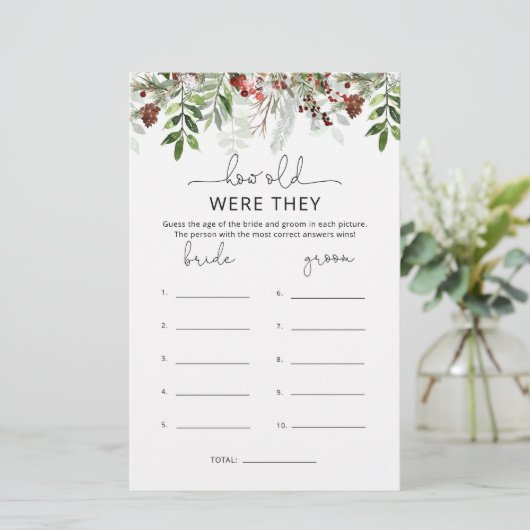 Evergreen Wie alt waren sie Brautparty (Stehend Vorderseite)