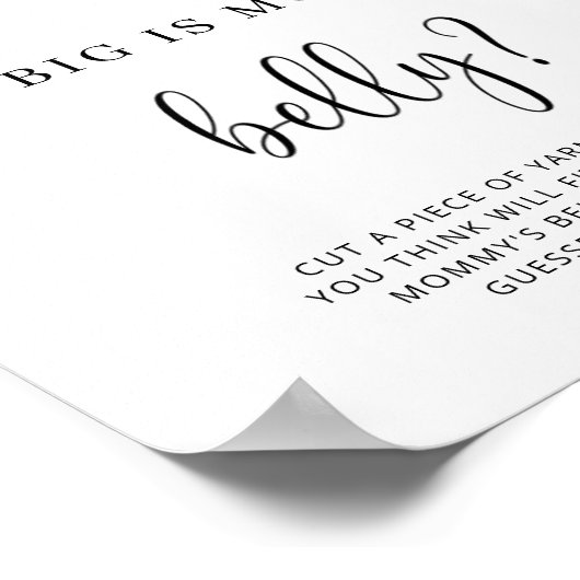 Evergreen wie groß ist das Bauchspiel der Mama Poster (Ecke)