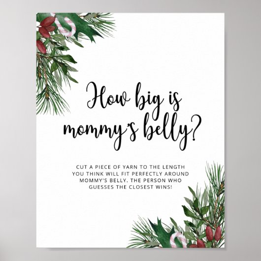 Evergreen wie groß ist das Bauchspiel der Mama Poster (Vorne)