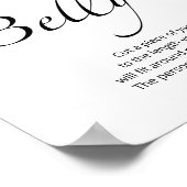 Evergreen wie groß ist das Bauchspiel der Mama Poster (Ecke)