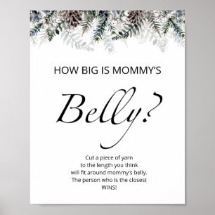 Evergreen wie groß ist das Bauchspiel der Mama Poster