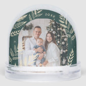 Evergreen | Winter Laurel Foto Schneekugeln (Rückseite)