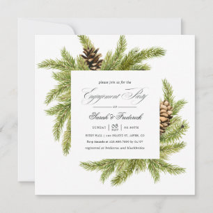 Evergreen Winter Pines - Feiertagsveranstaltung Einladung