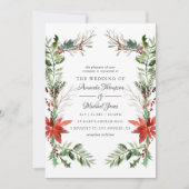 Evergreen - Wintertide Woodland Weihnachten Einladung (Vorderseite)