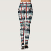 Evergreen Winterwald Kariert Leggings (Rückseite)