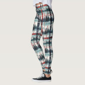 Evergreen Winterwald Kariert Leggings (Links)