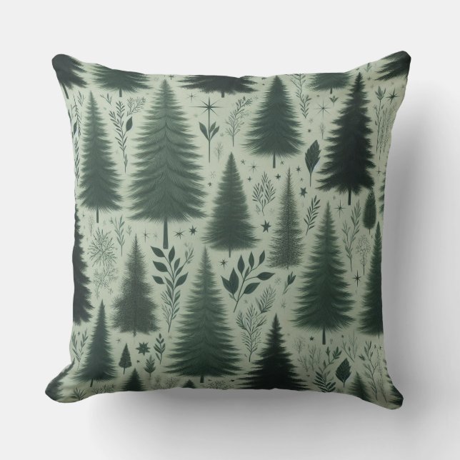 Evergreen Wonderland Kissen (Vorderseite)
