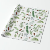 Evergreen Woodland Classic Winterurlaub Geschenkpapier (Ungerollt)