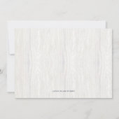 Evergreen Woodland Gerahmtes Foto Weihnachtskarte Einladung (Rückseite)