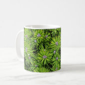 Evergreen Zweige Kaffeetasse (Vorderseite Links)
