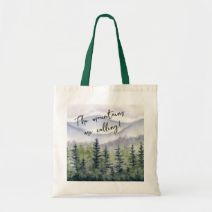 Evergreens and Mountain Tote Bag Tragetasche