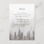 Evergreens in Fog Forest Gray Brown Begleitkarte (Vorderseite)