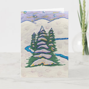 Evergreens in Snow Karte