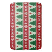 Evergreens & Snowflakes Knit Badematte (Vorderseite Vertikal)