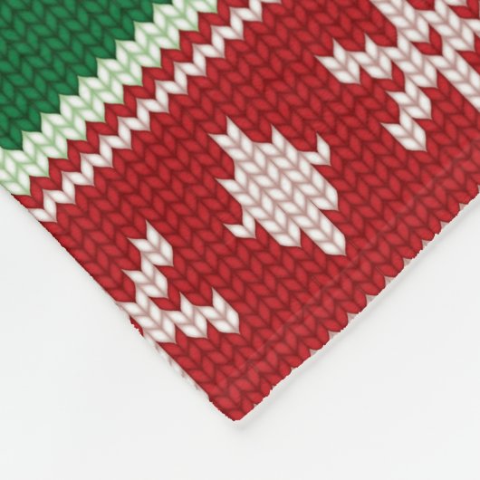 Evergreens & Snowflakes Knit Fleecedecke (Ecke)