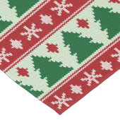 Evergreens & Snowflakes Knit Kurzer Tischläufer (Ecke)