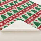 Evergreens & Snowflakes Knit Sherpadecke (3/4)