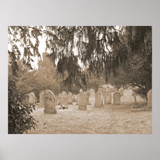 Evergreens und Gravestones Poster (Vorne)