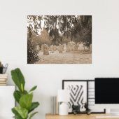 Evergreens und Gravestones Poster (Heimbüro)