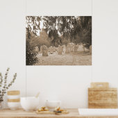 Evergreens und Gravestones Poster (Küche)