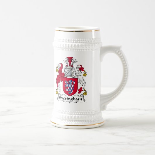 Everingham Familienwappen Bierglas (Rechts)