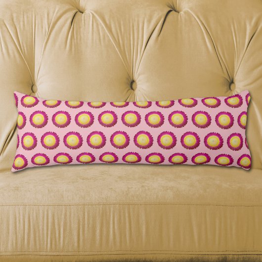 Everlasting Blume Nahtloses Muster auf Body Pillow Seitenschläferkissen