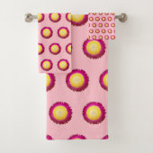 Everlasting Blume Nahtloses Muster auf Handtuchhal Badhandtuch Set (Insitu)