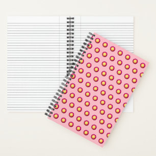 Everlasting Blume Seamless-Muster auf Notebooks Notizblock