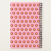 Everlasting Blume Seamless-Muster auf Notebooks Notizblock (Rückseite)