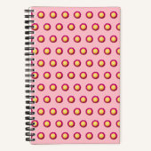 Everlasting Blume Seamless-Muster auf Notebooks Notizblock (Vorderseite)