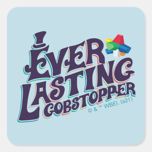 Everlasting Gobstopper Graphic Quadratischer Aufkleber (Vorderseite)