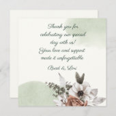 Everlasting Liebe Floral Sage Dankeskarte (Vorne/Hinten)