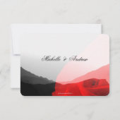 Everlasting Liebe/Mountain Range Rote Rose UAWG RSVP Karte (Rückseite)