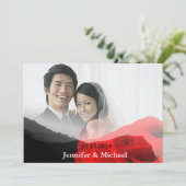 Everlasting Liebe Mountains Rote Rose Hochzeit Fot (Stehend Vorderseite)