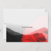 Everlasting Liebe Mountains Rote Rose Hochzeit Fot (Rückseite)