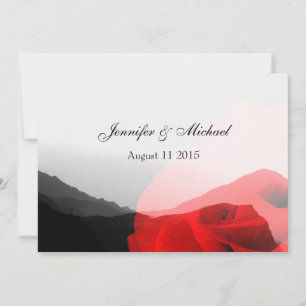 Everlasting Liebe/Mountains & Rote Rose Wedding Einladung