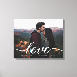 "Everlasting Liebe" Personalisiert Wedding Welcome Leinwanddruck