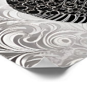 Everlasting Liebe: Schwarz-Weiß-Silhouette Poster (Ecke)