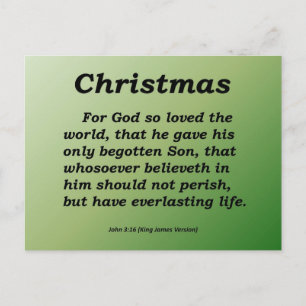 Everlasting Life Weihnachten John 3-16