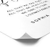 EVERLEIGE Generationen von Liebe-Hochzeitssymbol Poster (Ecke)