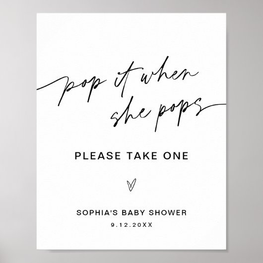 EVERLEIGEN Pop es, wenn sie Pop unterschreiben Poster (Vorne)