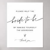 EVERLEIGH Address the Envelope Sign Poster (Vorne)