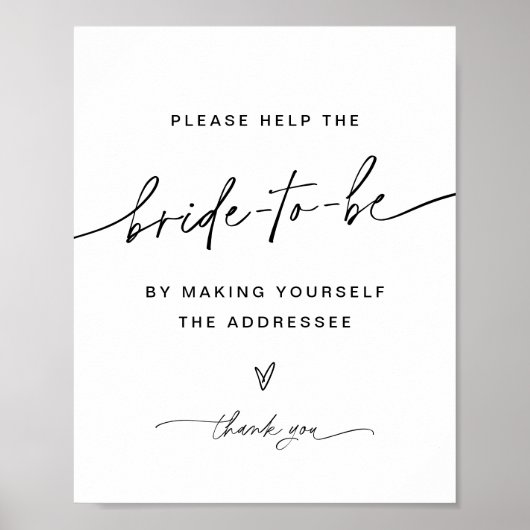 EVERLEIGH Address the Envelope Sign Poster (Vorne)