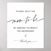 EVERLEIGH Ansprache auf das Babyduschenzeichen Poster (Vorne)